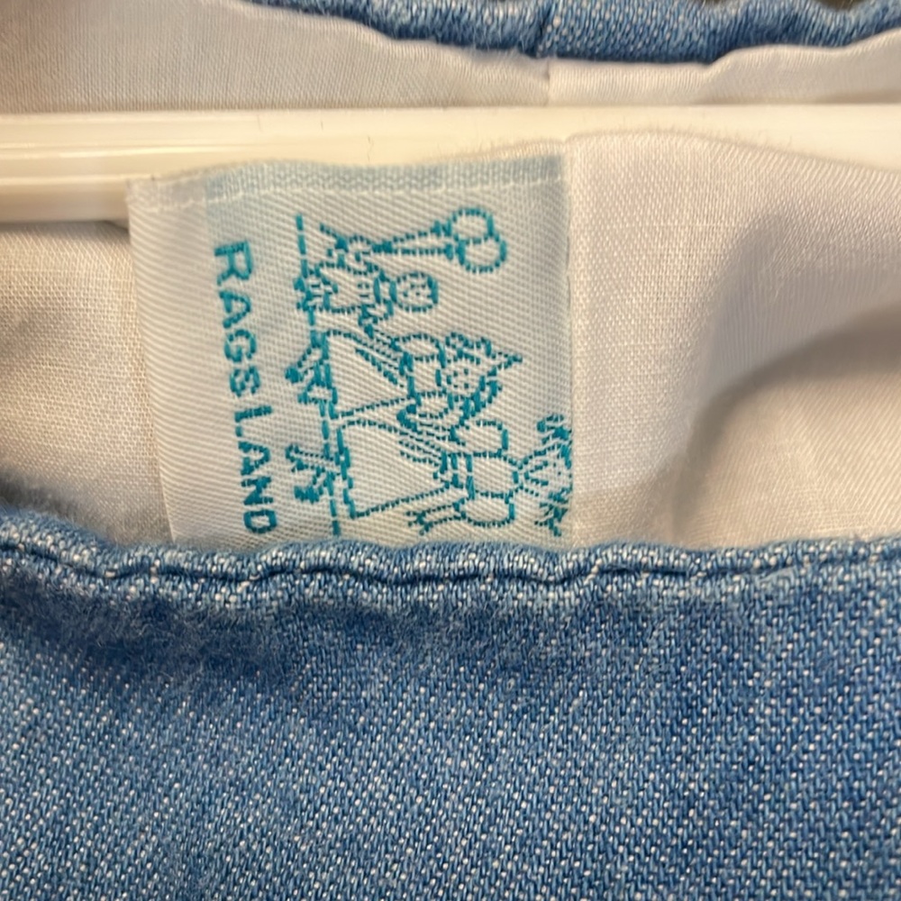 Rags Land Blue Denim Kids Overalls with Dalmatian Design - Picture 8 of 9